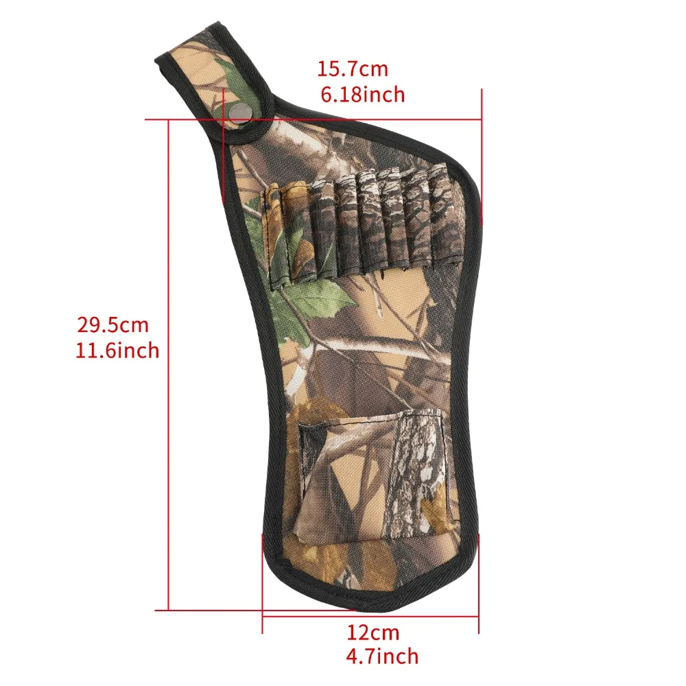 Mini 11'' Archery Arrow Quiver Portable Divide Arrow Bag Can Hold 8pcs Arrows  Outdoor 